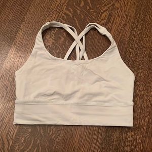 Lululemon energy long line bra size 6 color light aqua